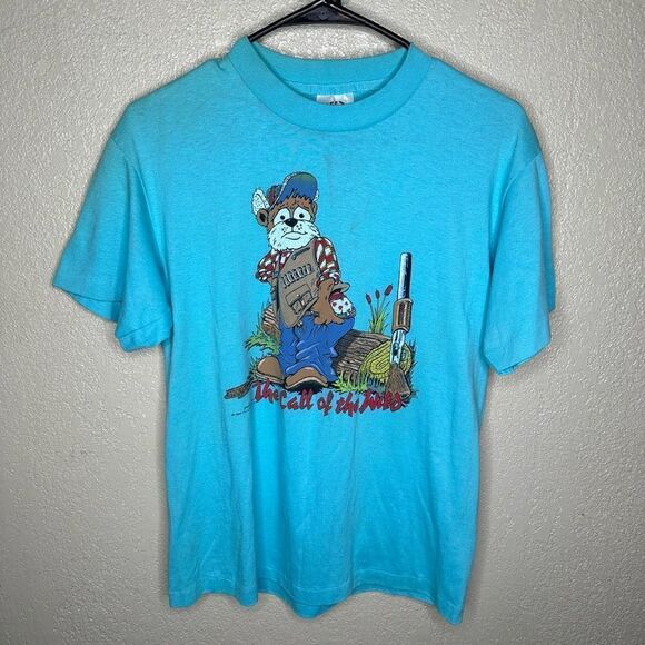 VTG 1989 Call of The Wild Beaver Shirt - Picture 2 of 6